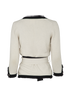 Chanel 06A Belted Cardigan, £950, Clothing, Black/Grey, Cashmere, Back view