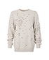 Chanel Embellished C Poka Dot Sweater, front view