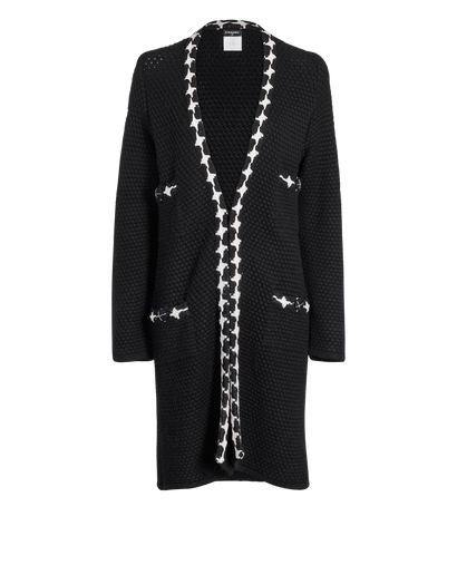 Chanel Long Knit Cardigan, front view