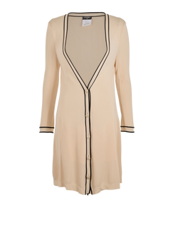 Chanel Cruise 2014 Longline Cardigan, Viscose, Cream, UK12, 3*