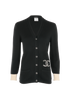 Chanel CC Cardigan, &pound;795, Clothing, Black, Cashmere, Front view
