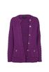Chanel 22A Chunky Knit Cardigan, £2,200, Clothing, Purple, Wool, Other view