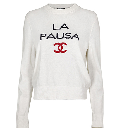 Chanel La Pausa Crew Neck Sweater, front view