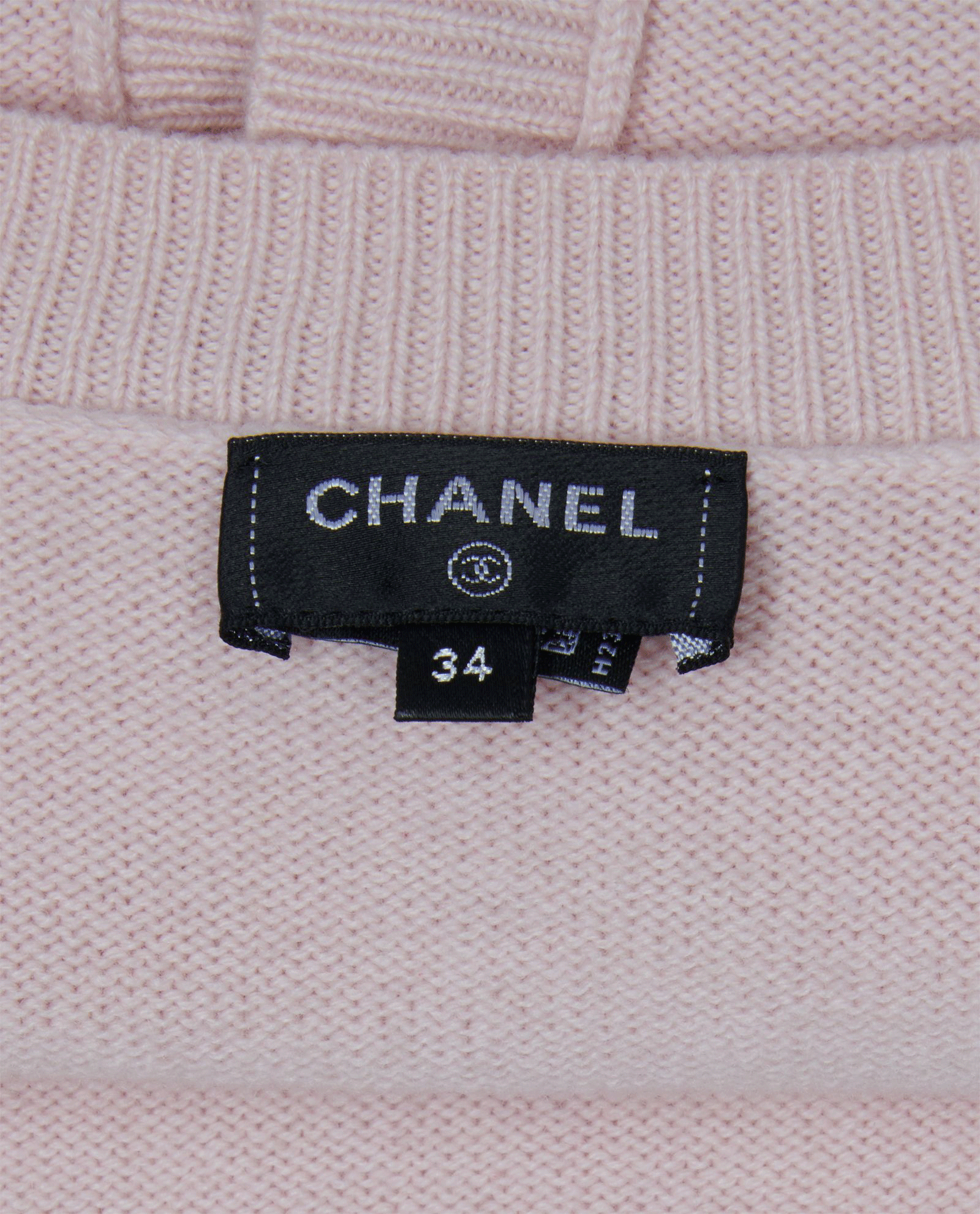 Chanel Short Sleeve Cardigan, &pound;750, Clothing, Pink, Cashmere, Other view
