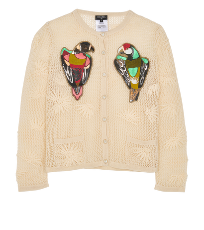 Chanel Parrots Cardigan, front view