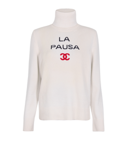 Chanel La Pausa Turtleneck Jumper - Size Womens 10