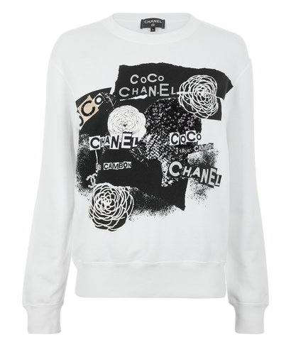 Chanel 20P Embellished Patchwork Jumper, front view