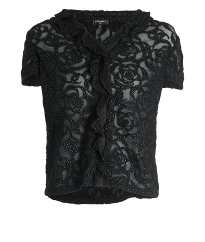 Chanel CC Camellia Cardigan, front view