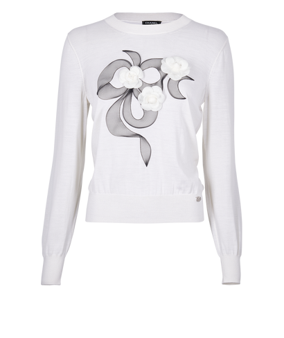 Chanel 20A Blooming Jumper, front view