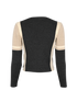 Chanel 00A Colour Block Cardigan, £395, Clothing, Beige/Grey, Wool, Back view