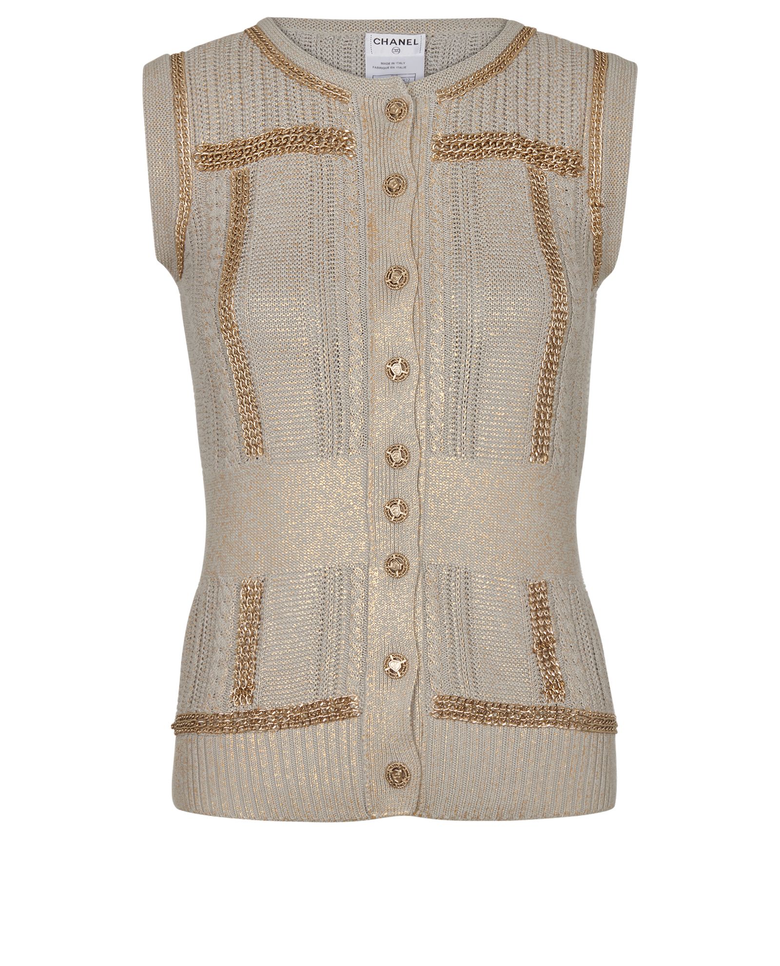 Chanel Chain Embellished Sleeveless 
