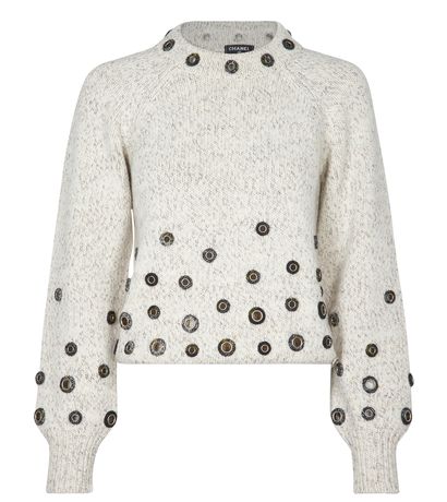 Chanel Eyelet Jumper, front view