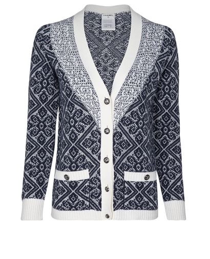 Chanel CC Button Cardigan, front view