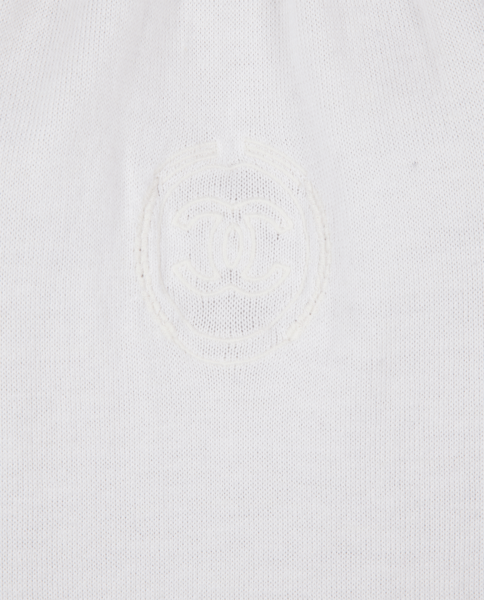 Chanel Sleeveless Knit Vest, &pound;390, Clothing, White, Cotton, Other view