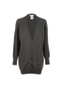Chloe V Neck Cardigan, &pound;150, Clothing, Grey, Cashmere/Wool, Front view