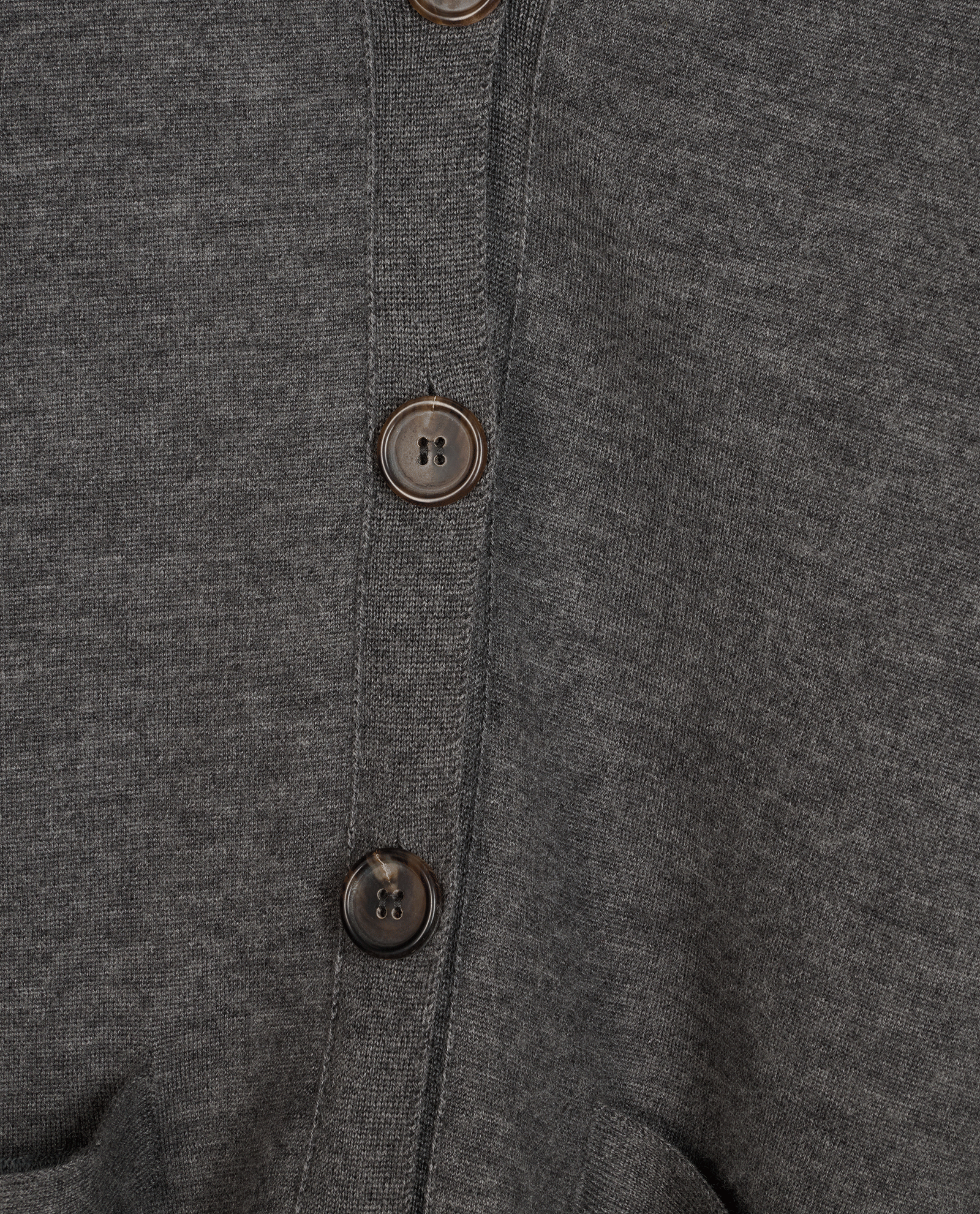 Chloe V Neck Cardigan, &pound;150, Clothing, Grey, Cashmere/Wool, Other view