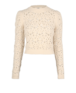 Chloe Knit Jumper, Wool, Cream, UK6, 2*