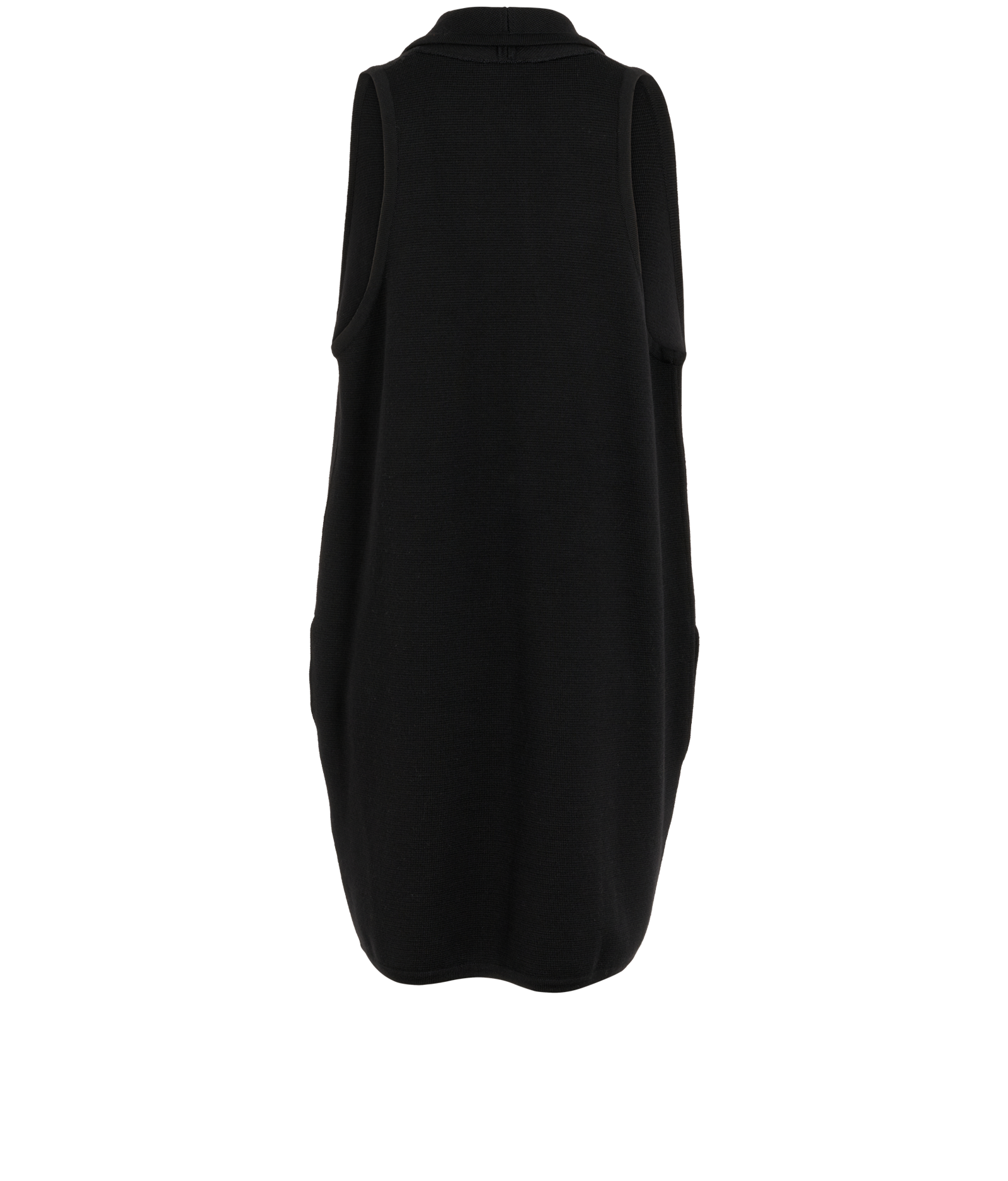 Chloé Sleeveless Cardigan, &pound;110, Clothing, Black, Wool, Back view
