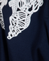 Chloe Knit Fitted Jumper, &pound;180, Clothing, Navy/White, Cotton, Other view