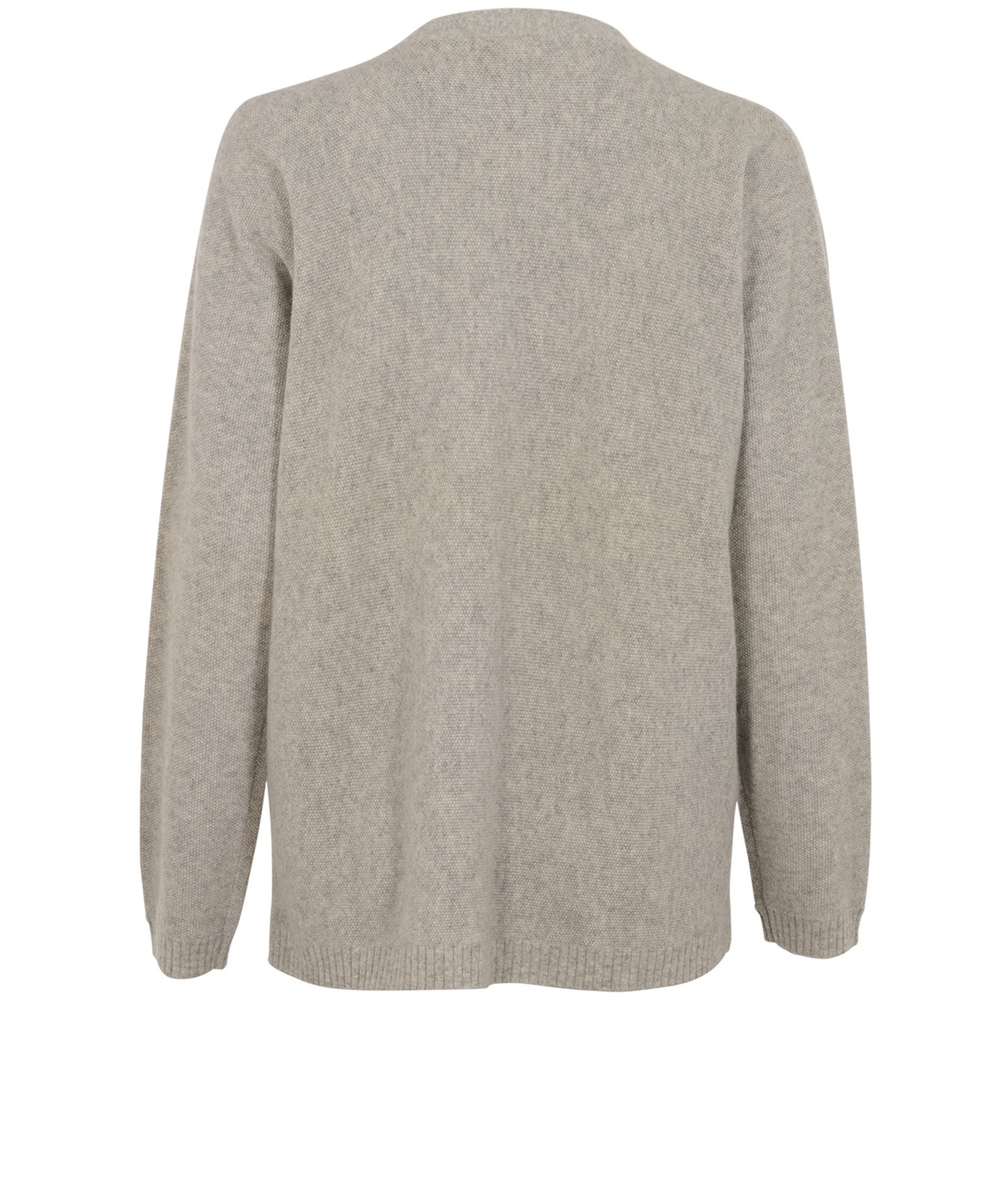 Chloe Button Up Cardigan, &pound;150, Clothing, Grey, Cashmere, Back view