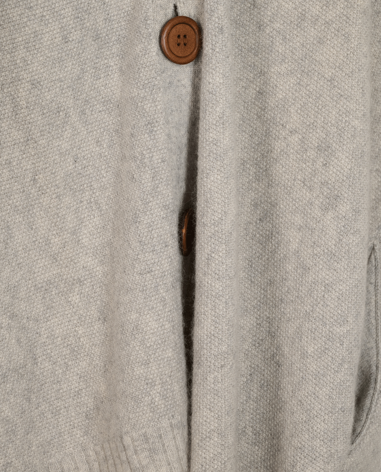 Chloe Button Up Cardigan, &pound;150, Clothing, Grey, Cashmere, Other view