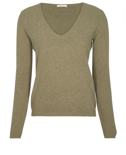 Chloé Sage Green V Neck Jumper, front view