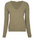 Chloé Sage Green V Neck Jumper, front view