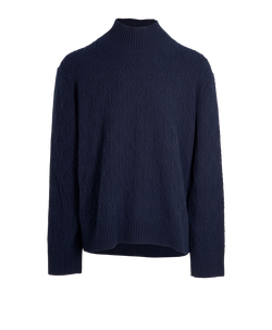 Christian Dior CD Diamond Knit Jumper, Mens, Wool/Cashmere, Blue, Sz XL,3*
