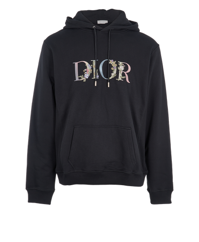 Christian Dior Floral Logo Hoodie, front view