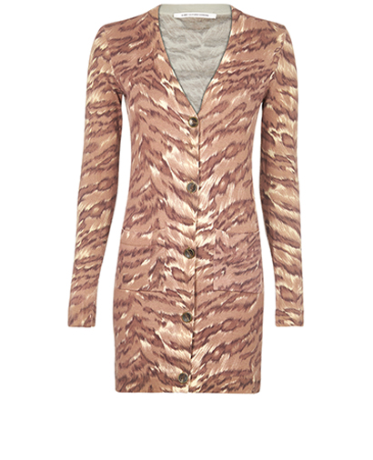 Diane Von Furstenberg Animal Print Cardigan, front view