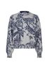 Dior Floral Jumper, &pound;550, Clothing, Blue/Grey, Cashmere/Wool, Front view