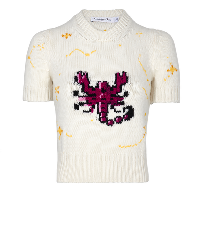 Christian Dior Short Sleeve Zodiac Jumper, front view