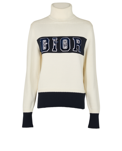 Christian Dior x Kenny Scharf Turtleneck Jumper, &pound;350, Clothing, Cream, Cotton, Front view