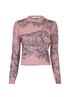 Christian Dior Dioriviera Embroidered Jumper, &pound;950, Clothing, Grey/Pink, Cashmere, Front view
