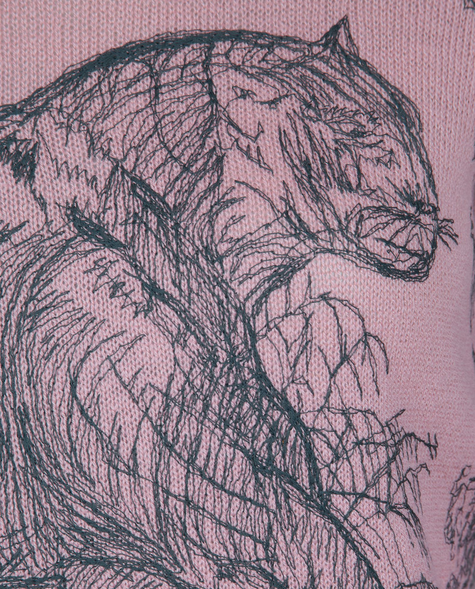 Christian Dior Dioriviera Embroidered Jumper, &pound;950, Clothing, Grey/Pink, Cashmere, Other view