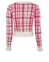 Christian Dior Plaid Knit Cardigan, back view