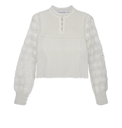 Christian Dior Cross-Stitch Pullover, front view