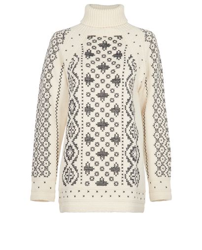 Christian Dior Cross Stitch Roll Neck Jumper, front view