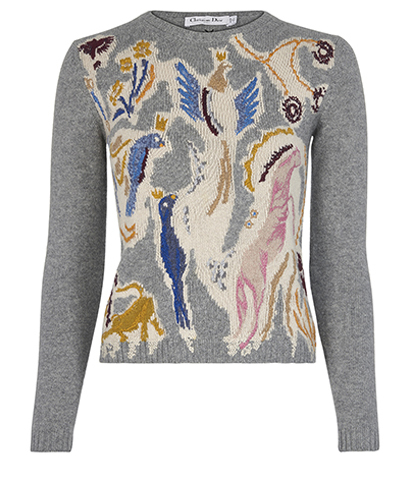 Christian Dior Embroidered Detail Sweater, front view