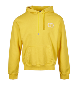 Christian Dior CD Icon Hoodie, Mens, Cotton, Yellow, Sz M, 2*