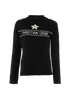 Christian Dior Logo Sweater, &pound;695, Clothing, Black/White, Cashmere, Front view