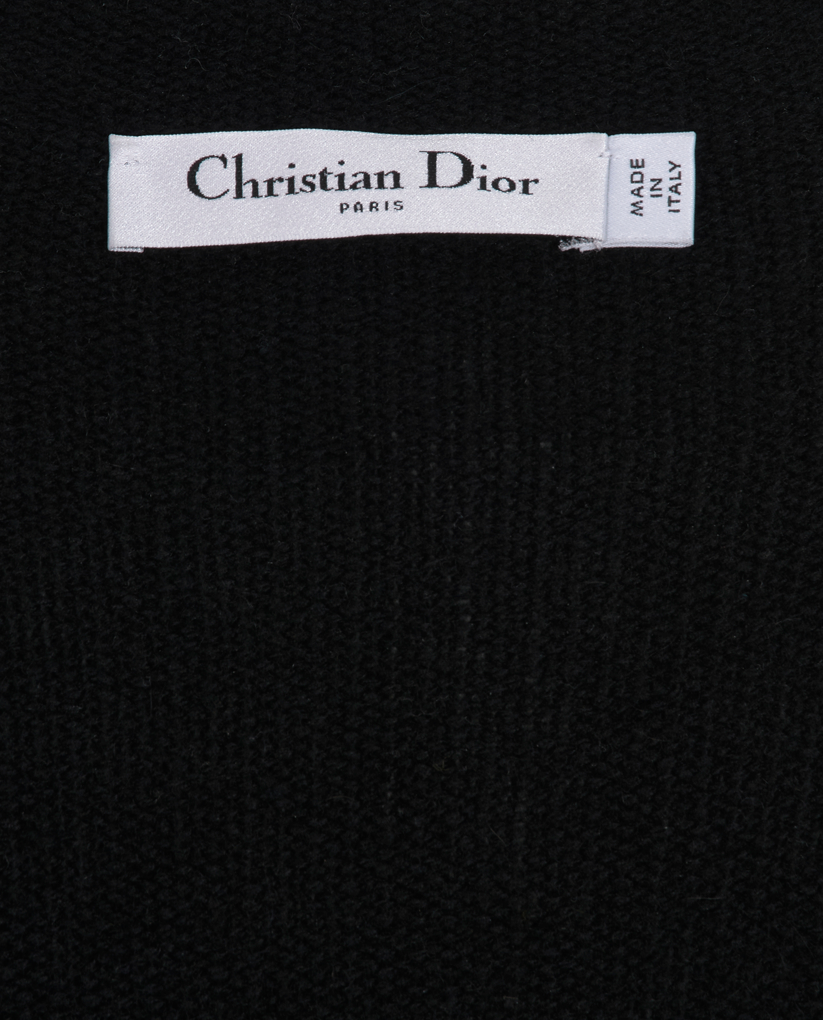 Christian Dior Logo Sweater, &pound;695, Clothing, Black/White, Cashmere, Other view