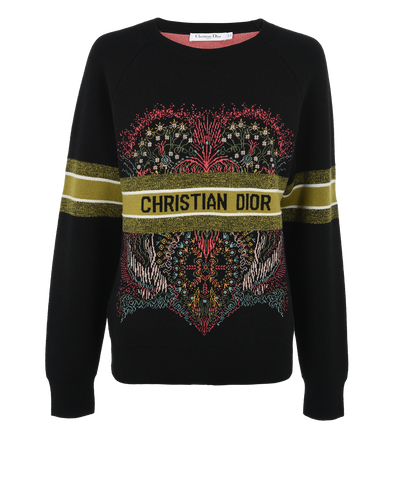 Christian Dior Heart Print Jumper, front view