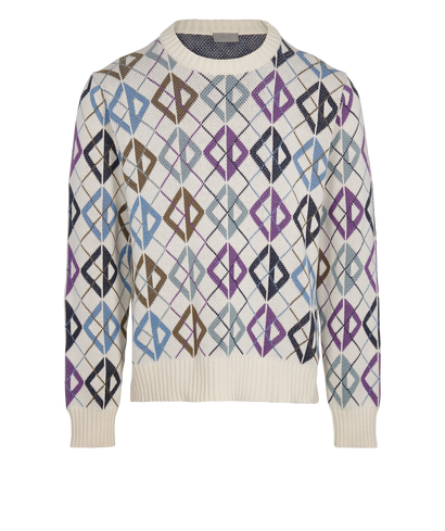 Christian Dior Geometric Print Jumper, front view