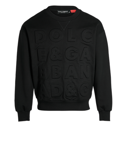 Dolce and Gabbana Debossed Logo Sweatshirt, front view