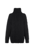 Dolce & Gabbana Wool Cable Knit Turtle Neck, back view