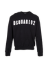 D Squared Logo Jumper, &pound;160, Clothing, Black, Cotton, Front view