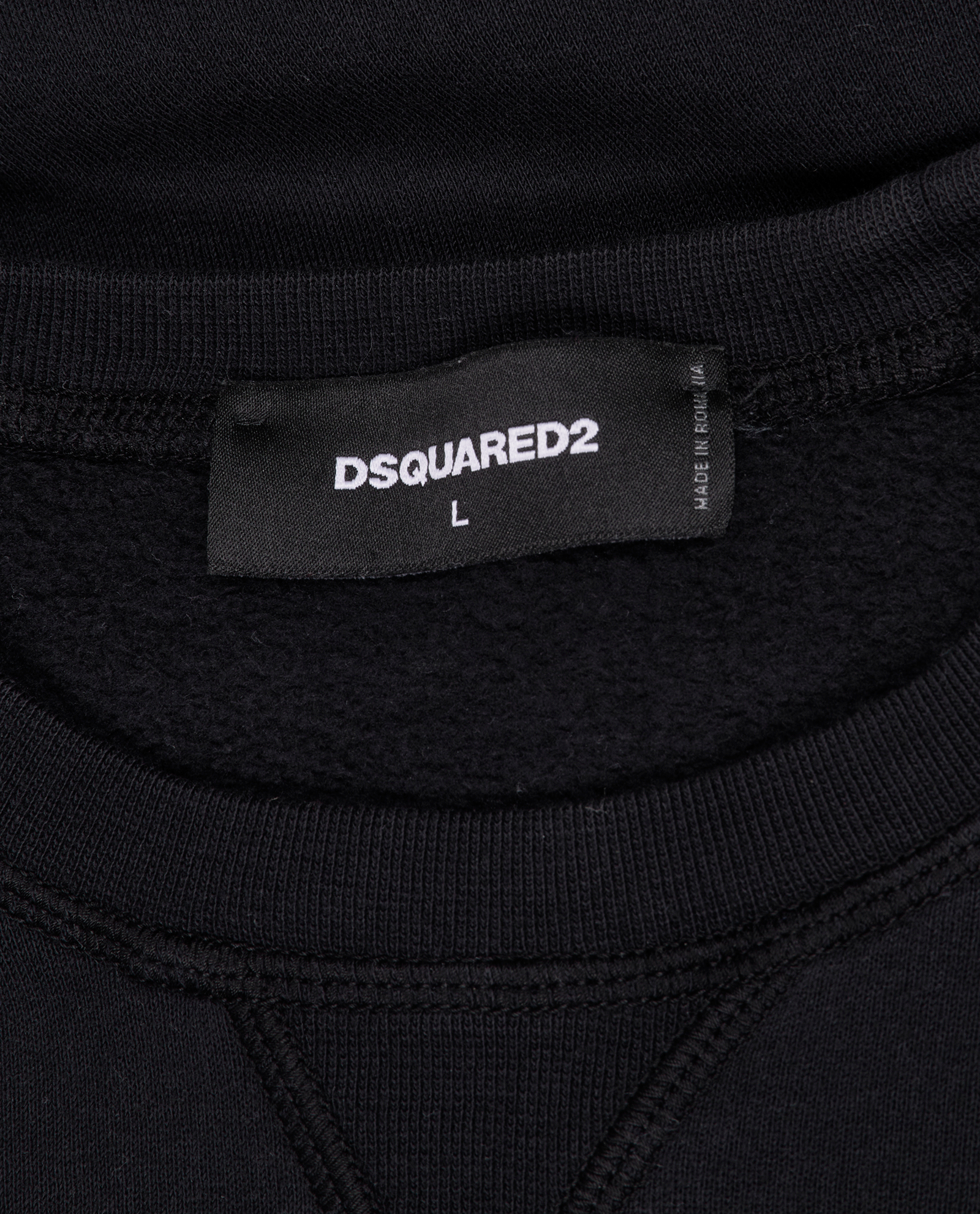 D Squared Logo Jumper, &pound;160, Clothing, Black, Cotton, Other view