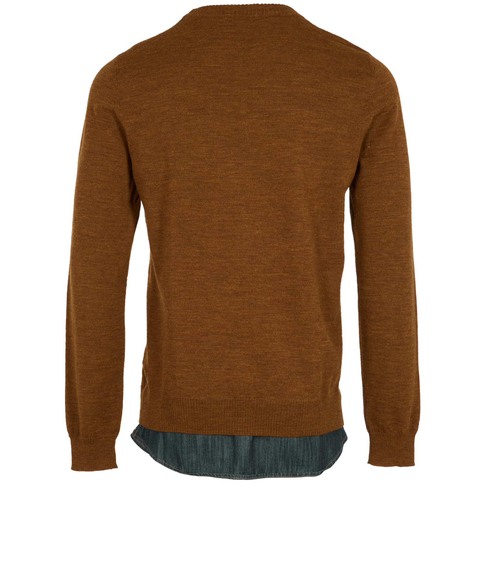 D Squared Layered Jumper, &pound;175, Clothing, Brown, Wool, Back view