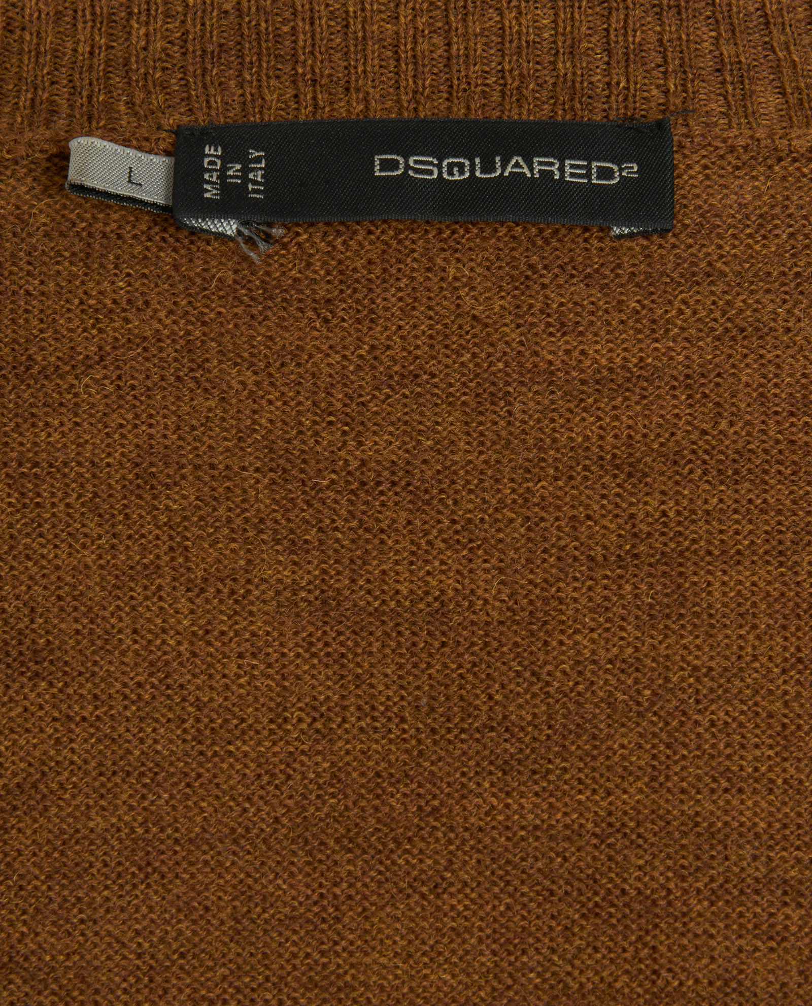 D Squared Layered Jumper, &pound;175, Clothing, Brown, Wool, Other view